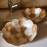 Duo de cups in mother-of-pearl