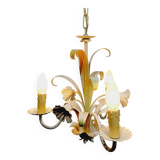 Lustre 3 lumières à fleurs