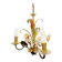 3-light flower chandelier