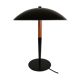 Black mushroom lamp Aluminor years 80
