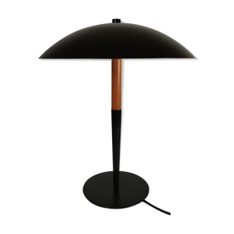 Black mushroom lamp Aluminor years 80