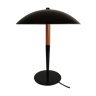 Lampe champignon noire Aluminor années 80