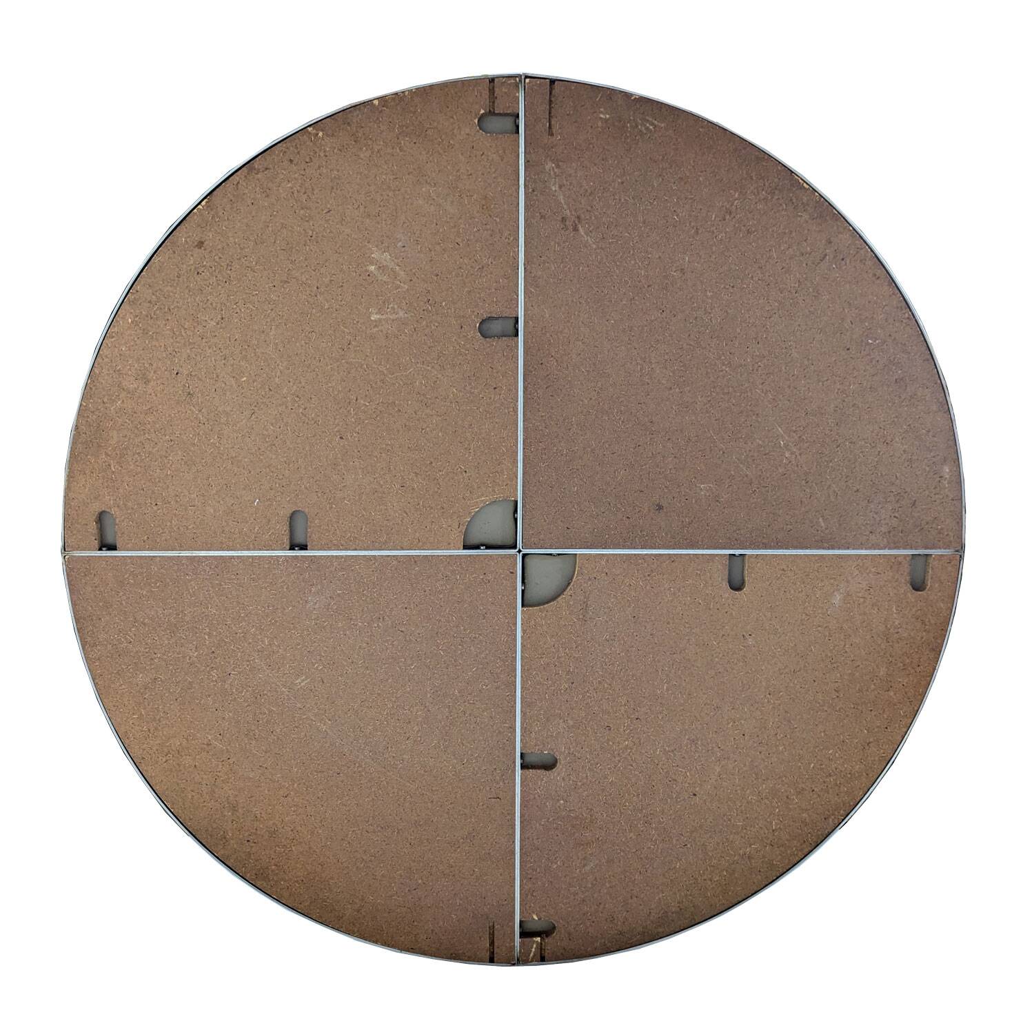 Grand miroir rond, acier chromé, par Vittorio Introini pour Saporiti, 1970
