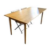 Table à manger sur-mesure en chêne massif — style scandinave - ébéniste