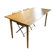 Table à manger sur-mesure en chêne massif — style scandinave - ébéniste