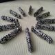 12 Metal knife holders with bunches of grapes and vine leaves