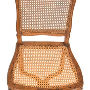 4 caned chairs from the Louis XV period stamped by Charles Delenoncourt.
