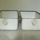 Pair of enamelled tole trays 20/30s