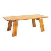 Table "Sapporo" en noyer par Mario Marenco pour Mobil Girgi 70's