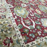Tapis ancien agra français janus point lys 250x350 cm