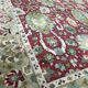 Large carpet old Agra French Janus point made Lily hand 250 X 350 CM
