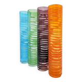 Set of four large spiral vases - Murano glass