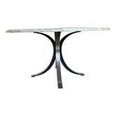 Table ronde en marbre callacata  design 1960  parfait état Osvaldo BORSONI