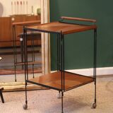 Mid-century teak serving trolley
