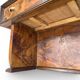 Italian burl walnut art deco console table, 1930s.
