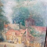 Table country scene, 18th century style
