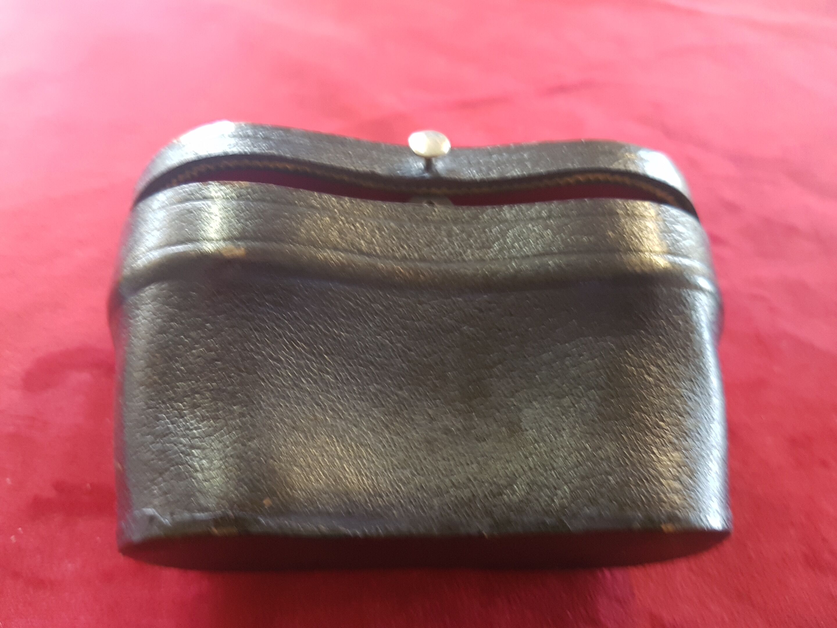 Brass and mother-of-pearl theatre twins