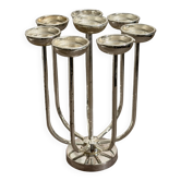 Lustre de table en métal argenté Fink de la deuxième moitié du 20e siècle