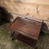 Vintage 70s folding serving trolley