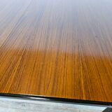 Table à manger extensible de style scandinave en noyer et ébène