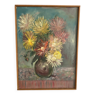 Peinture sur toile bouquet, huile sur toile