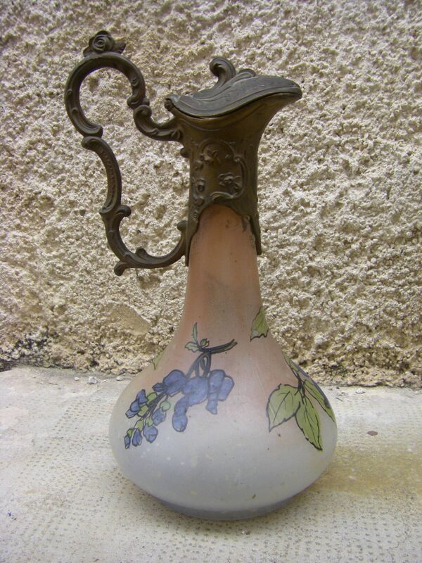 Carafe ancienne, peinte à la main