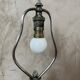 Lampe en métal argenté