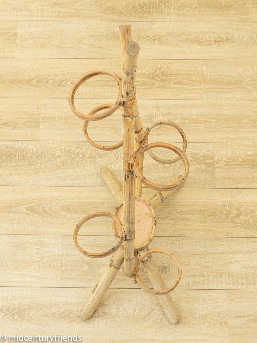 Sculptural Bamboo Flower Stand