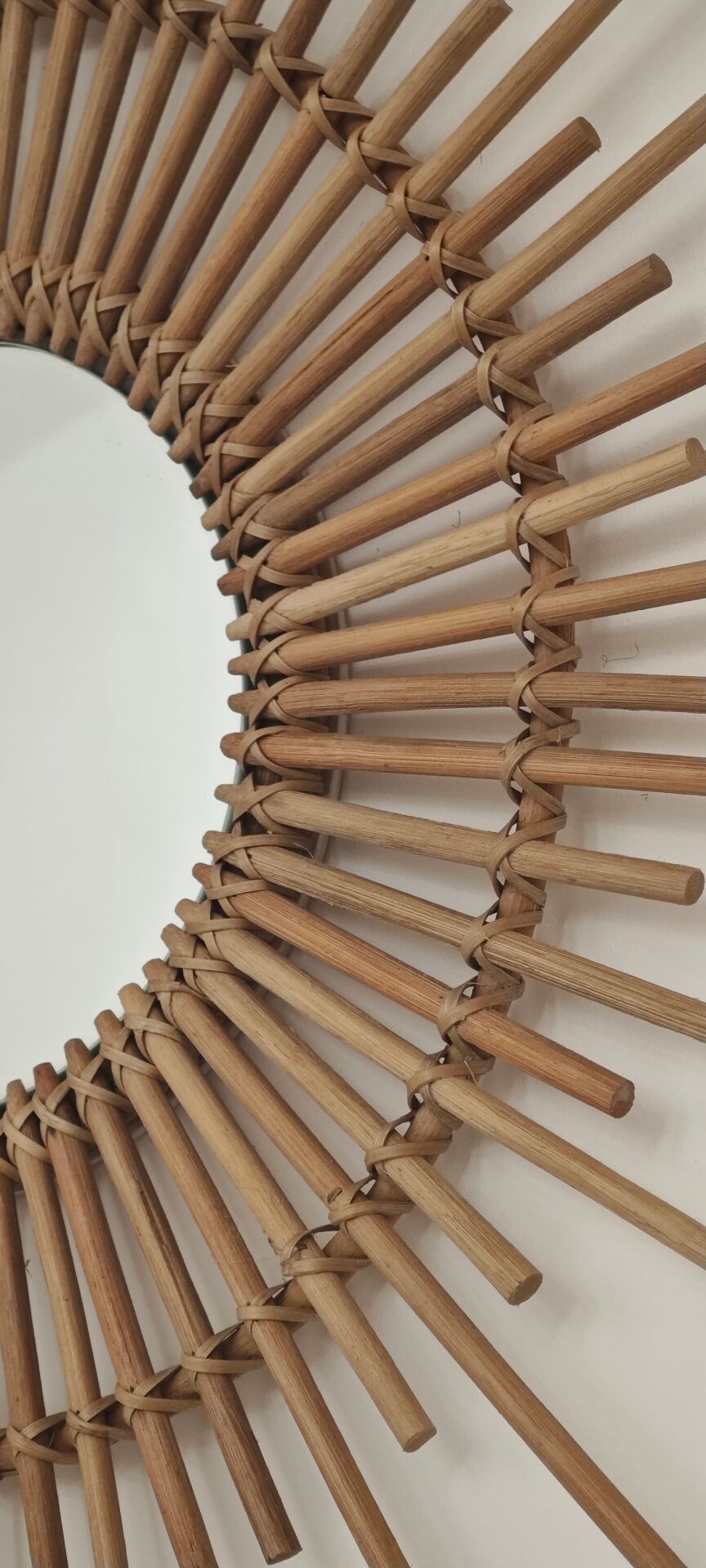 Rattan sun mirror 1970