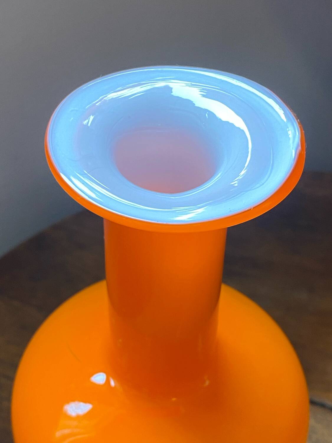 Glass vase, Otto Brauer for Holmegaard, 1960s