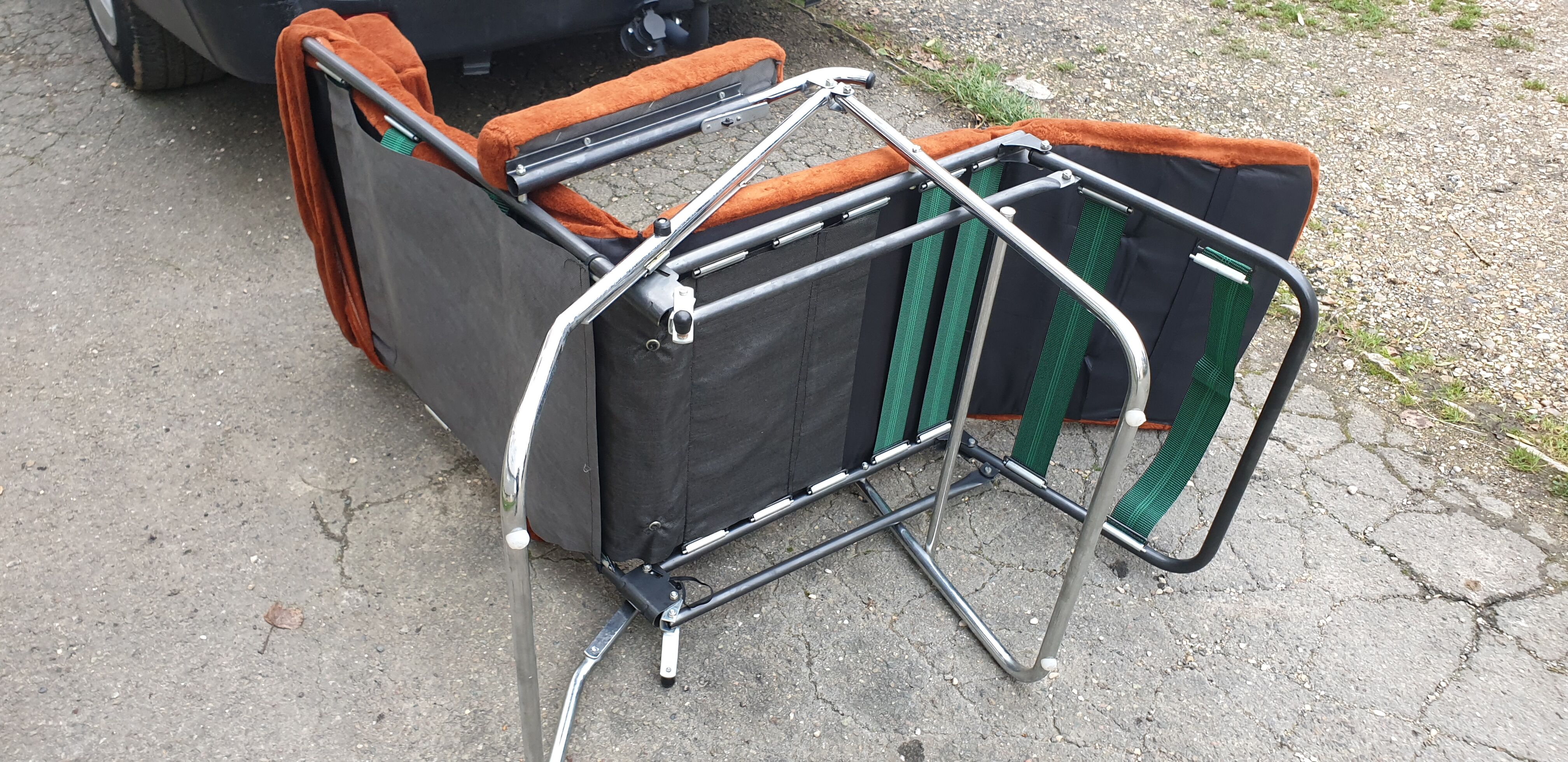 Vintage Folding Armchair by Pierson