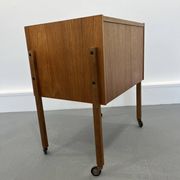 Travailleuse en bois collection de cornes années 1960 scandinaves