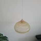 Suspension abat-jour Art Déco jaune clair