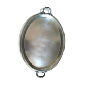 Silver metal tray