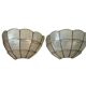 Paire d’appliques en nacre