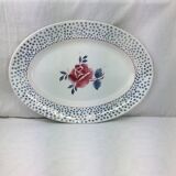 Old oval shaped dish made in france Digoin Sarreguemines model *rené*