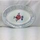 Old oval shaped dish made in france Digoin Sarreguemines model *rené*