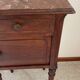 Table de chevet ancienne marbre et bois