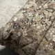 Vintage Togo pouf in brown Liberty print velvet with floral pattern by Ligne Roset (rare)