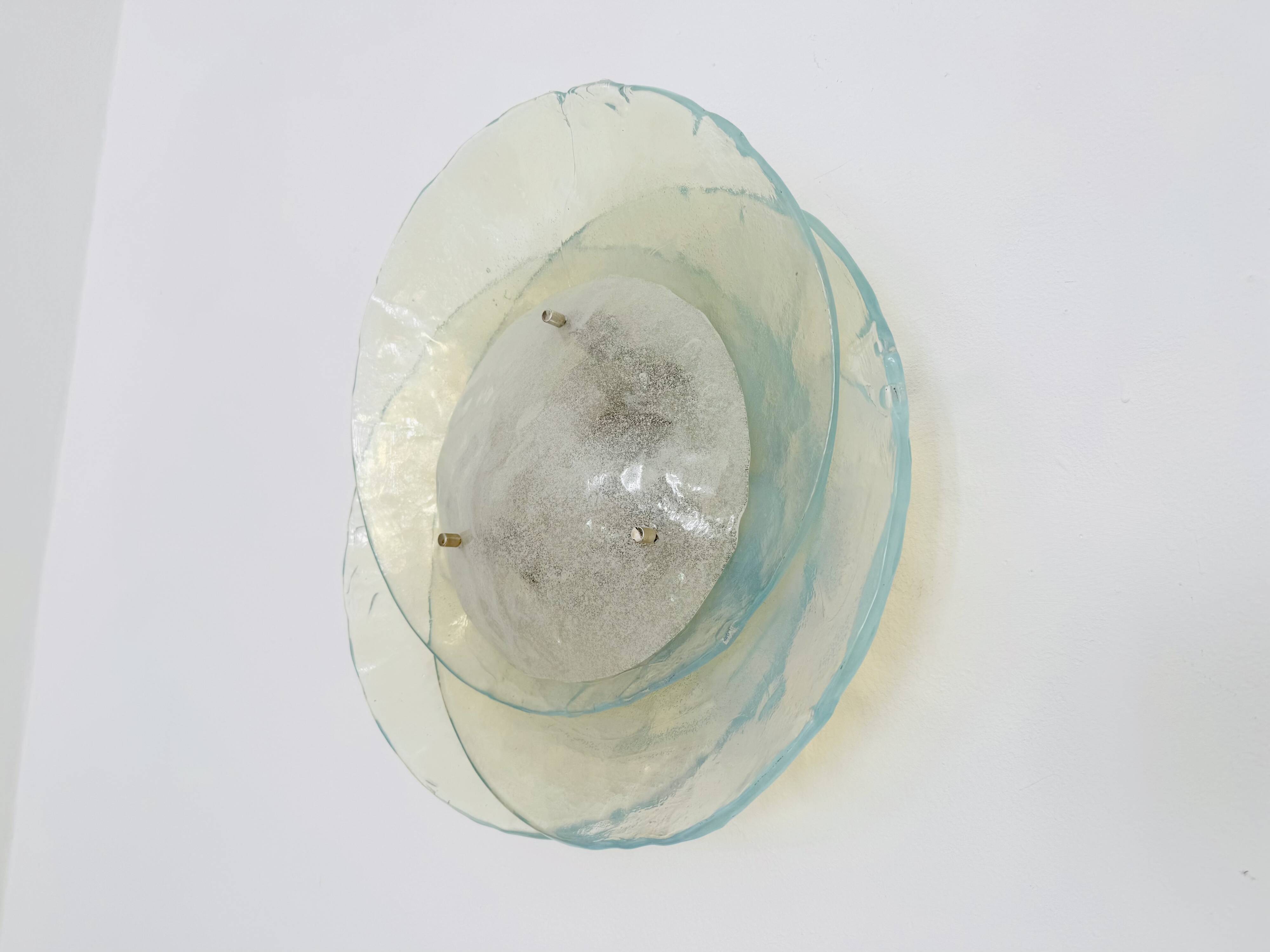 Murano Glass Flush or Wall Lamp by Carlo Nason for Mazzega