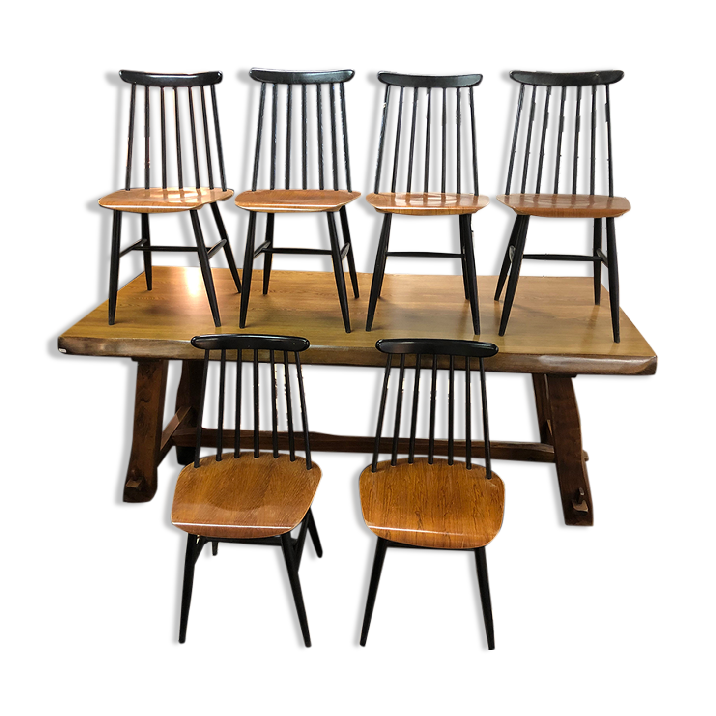 Set of 6 chairs by Ilmari Tapiovaara