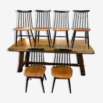 Lot de 6 chaises d'Ilmari Tapiovaara