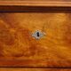 Ancienne commode Louis Philippe en noyer marbre blanc