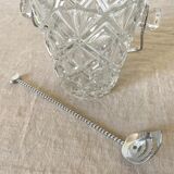Serrated glass ice bucket