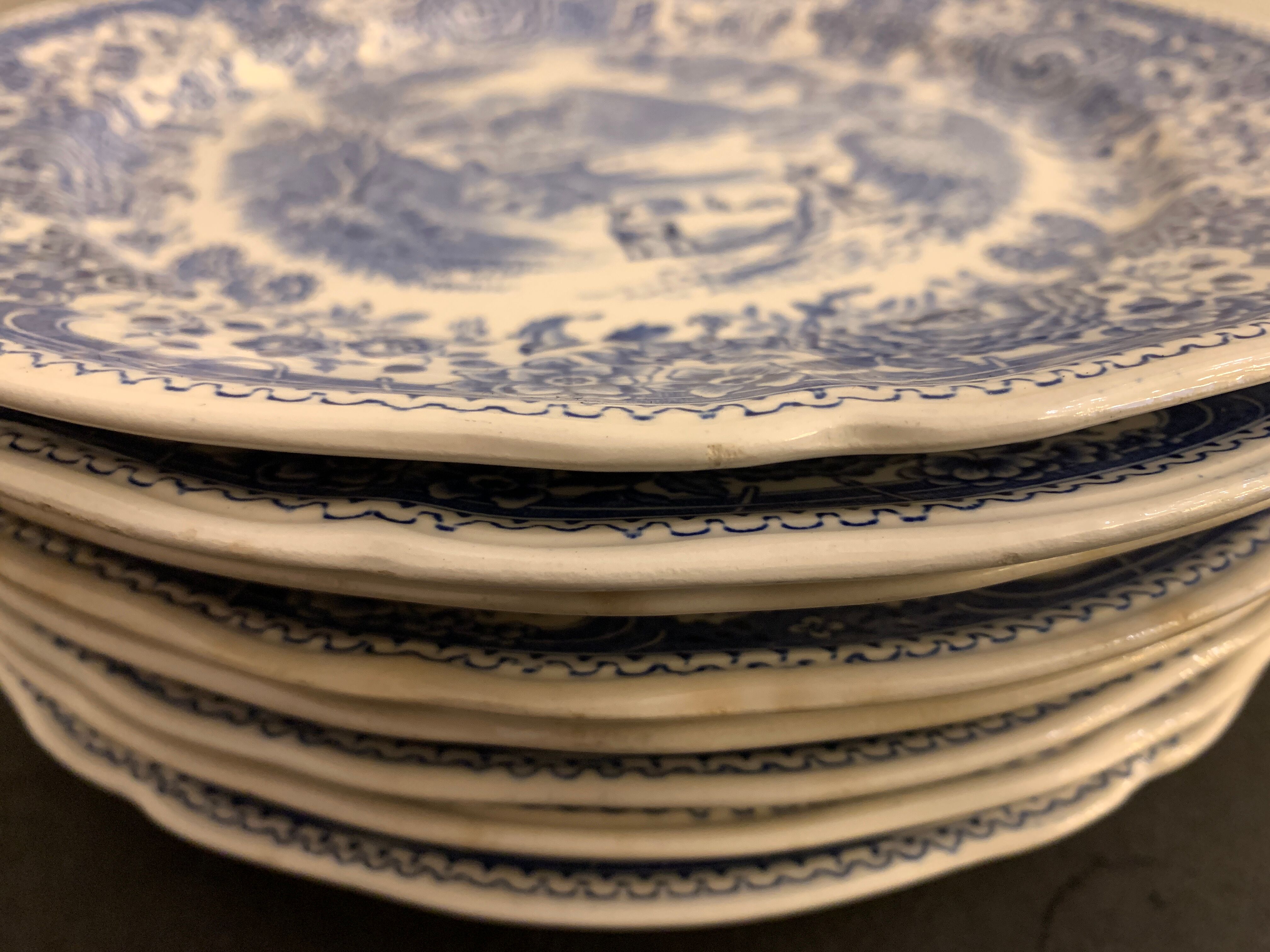 Set of 8 flat plates Villeroy and Boch Burgenland
