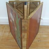 Miroir triptyque - début XXème - cadre doré - 71x29cm