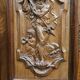 Cabinet sculpté en noyer avec panneaux en terre cuite – Style Renaissance