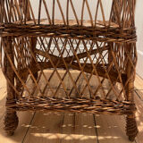 Vintage rattan armchair