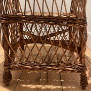 Grand Fauteuil en rotin vintage
