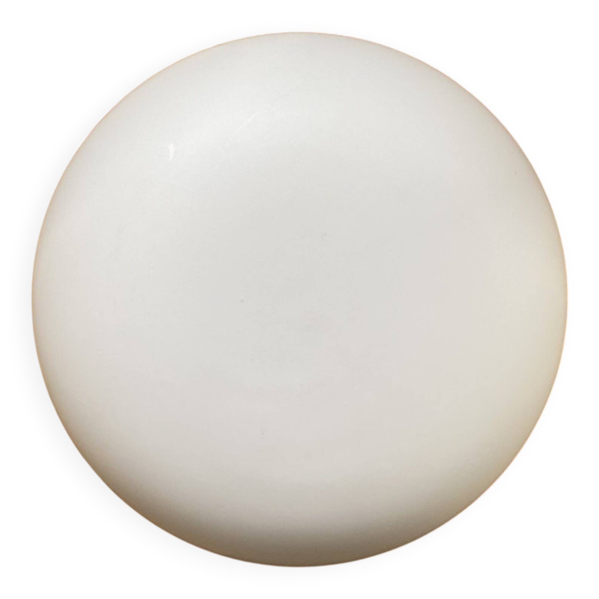 Wall-mounted ceiling light half-spherical half-moon 24 cm matte white glass